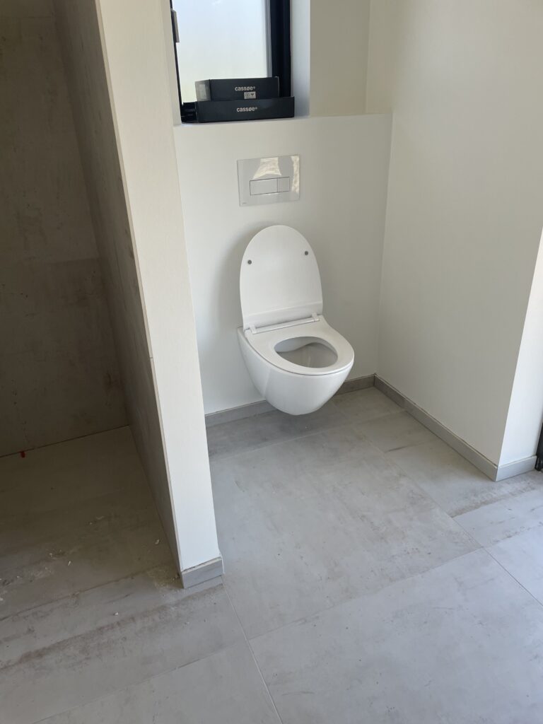 Nyt toilet på badeværelse